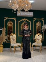 پیراهن مجلسی شنل دار - تصویر 2