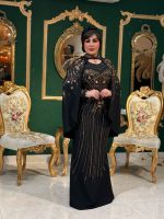 پیراهن مجلسی شنل دار - تصویر 4