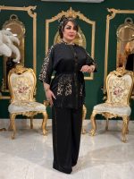 شومیز شلوار آستین پلنگی - تصویر 2