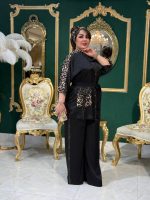شومیز شلوار آستین پلنگی